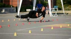 tracer une aire slalom roller small