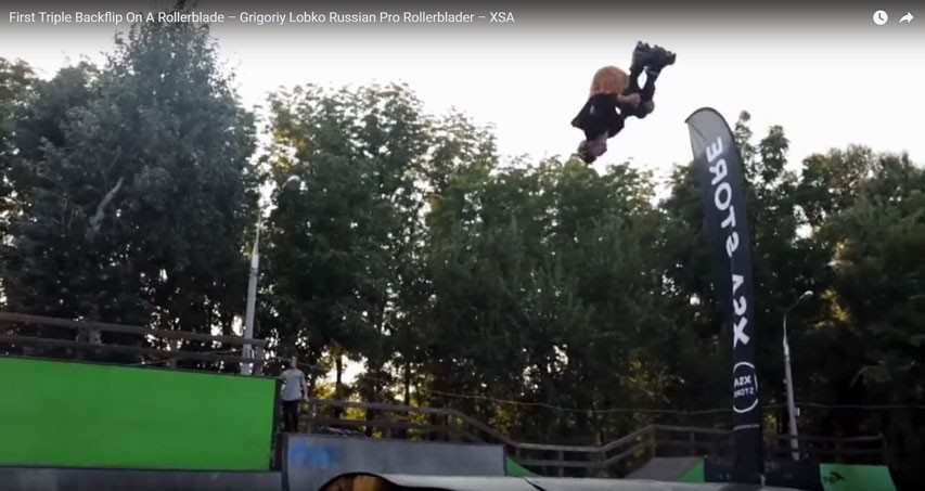 Triple backflip sur une table par Grigoriy Lobko (Russie)