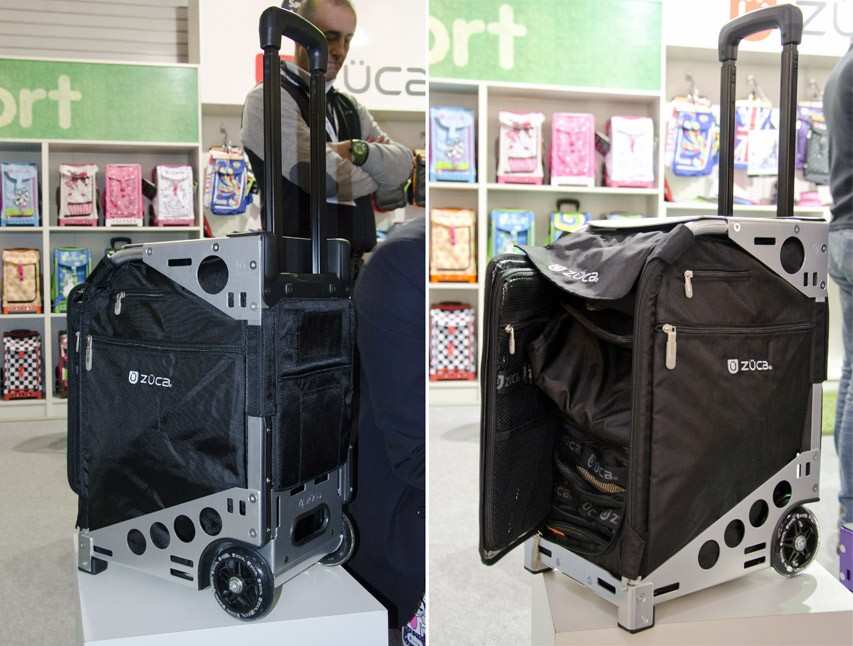 Un trolley avec des roues de roller
