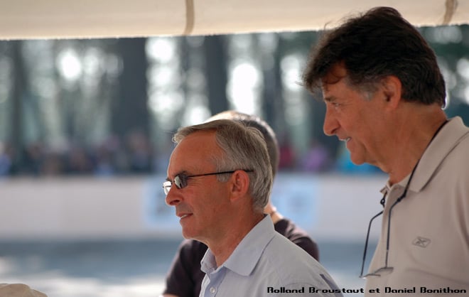 Rolland Broutaut et Daniel Bonithon, du comité d'organisation