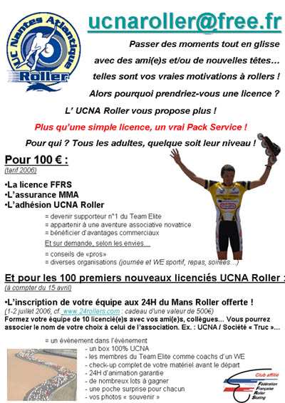 Le pack 24h de l&rsquo;UCNA Roller
