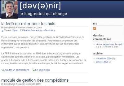Web : Boris Darlet lance son blog