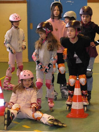 Enfants à roller