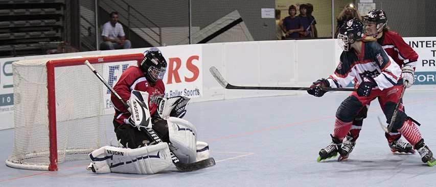 Mondial roller hockey 2014 : finales des seniors dames en slow motion