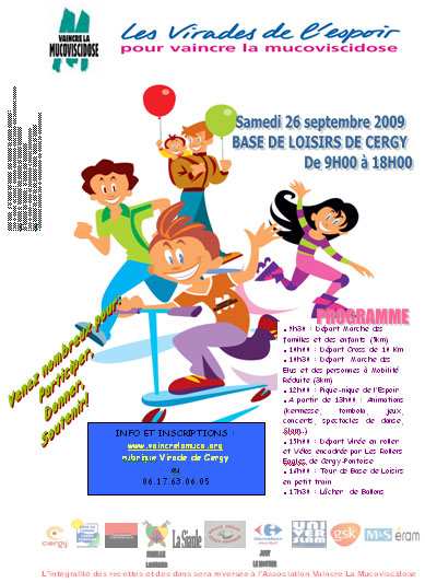 Randonnée roller 2009 des Virades de l&rsquo;Espoir (95)