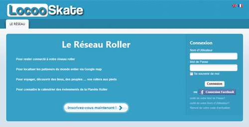Locooskate.com, réseau social dédié au roller