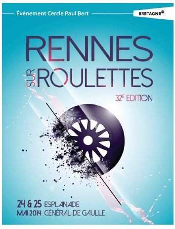 Le visuel de Rennes sur Roulettes 2014