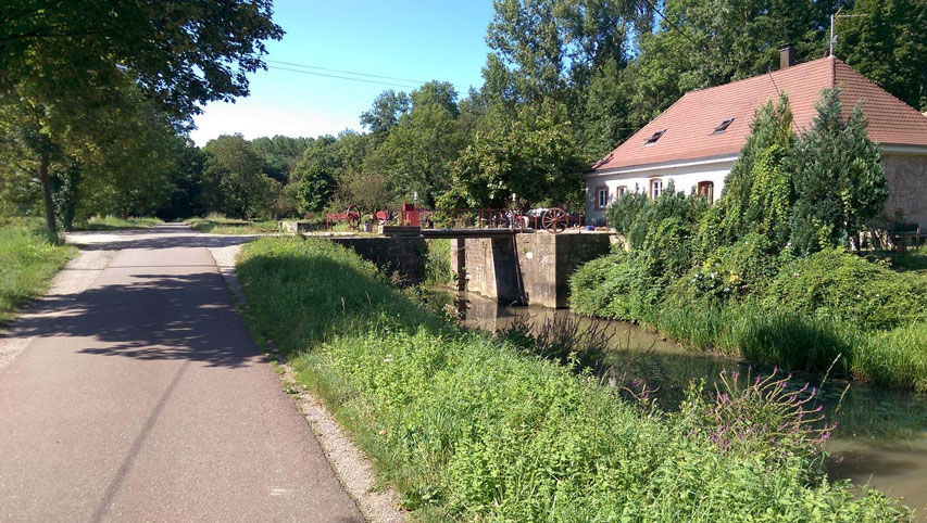 Voie verte du Canal de la Bruche à roller (67)