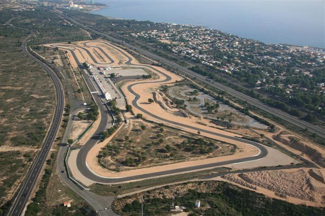 Vue aérienne du circuit de Calafat