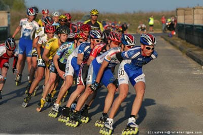 Le peloton élite homme de la World Inline Cup du Val d'Europe 2006