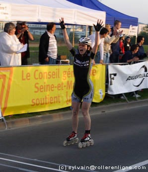 Nathalie Barbotin remporte la World Inline Cup du Val d'Europe 2006