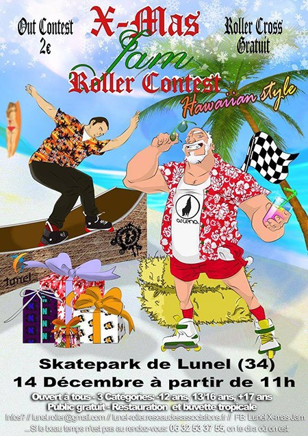X-Mas Jam Roller Contest [Hawaiian style] à Lunel (34)