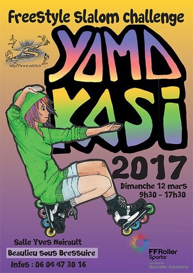 Yamakasi Freestyle Slalom Challenge 2017 à Beaulieu-sous-Bressuire (79)
