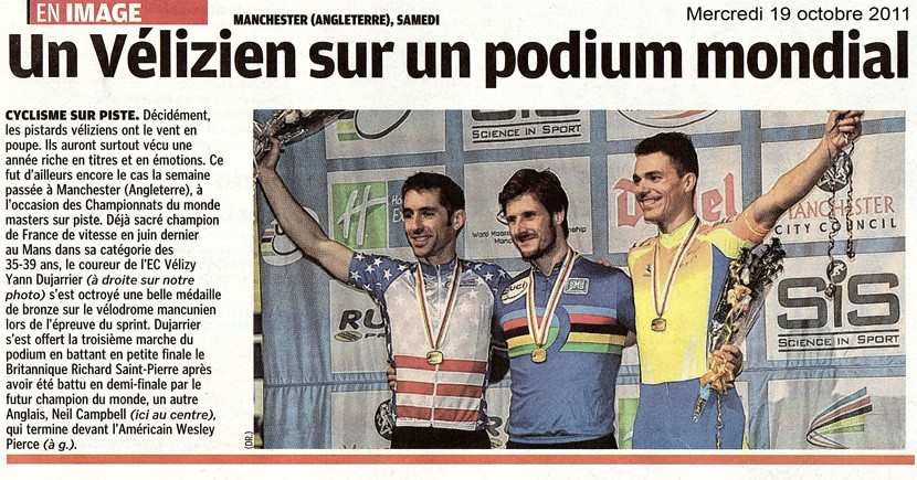 Cyclisme : Yann « Cofi » Dujarrier en bronze au mondial sur piste