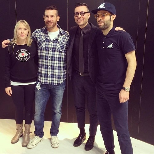 Nicole Begg, Tony Muse, Francesco Zangarini et Yann Guyader à la Messe de Munich