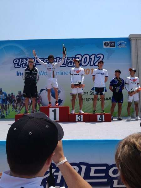 Yann Guyader s&rsquo;impose lors de la World Inline Cup 2012 à Incheon (Corée du Sud)