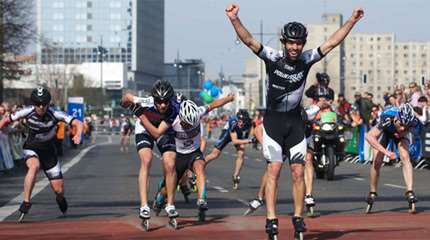 Victoire de Guyader au semi-marathon roller Vattenfall 2011