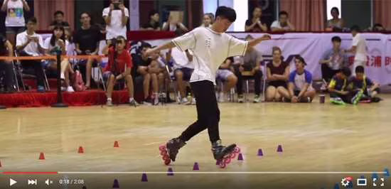 Zhang Hao, vainqueur Junior du Shanghaï Slalom Open 2015