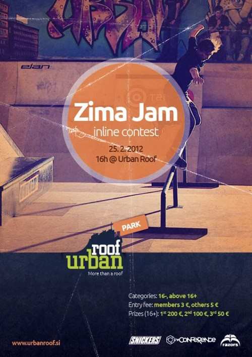 Zima Jam inline contest 2012 à Ljubljana (Slovénie)